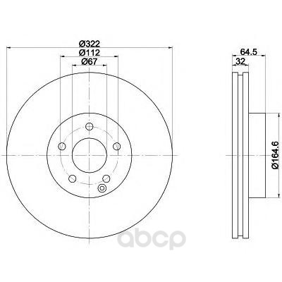 

Тормозной диск HELLA PAGID 8DD355118931