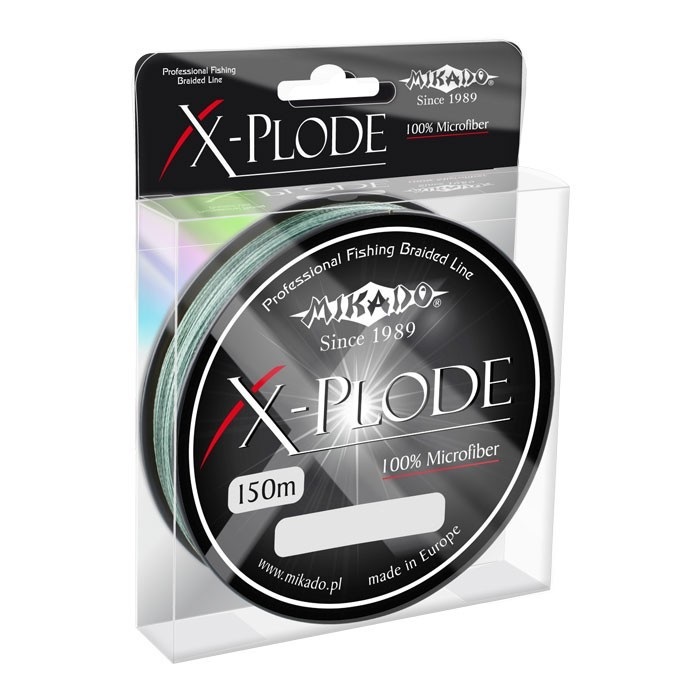 

Леска плетеная Mikado X-Plode 0,18 мм, 150 м, 18,35 кг, green, Зеленый, X-Plode