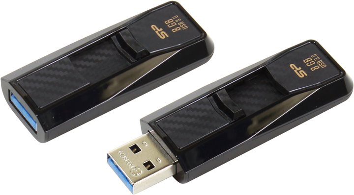 

Флешка Silicon Power Blaze B50 8ГБ Black (SP008GBUF3B50V1K), Blaze B50