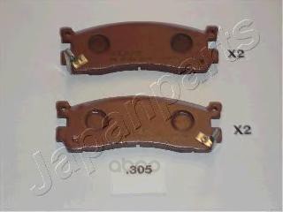 

Тормозные колодки Japanparts задние дисковые для Mazda 929 97-91 PP305AF