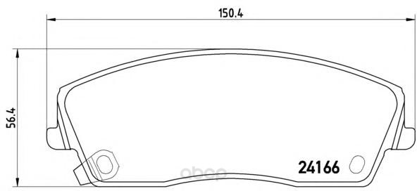 

Тормозные колодки brembo передние P11019