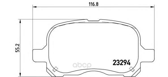 фото Тормозные колодки дисковые brembo p83044