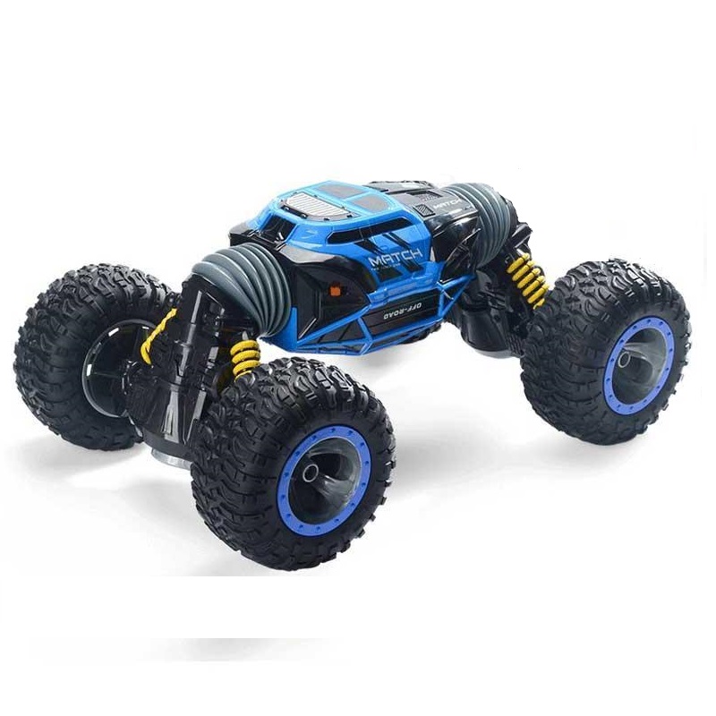 

Машинка радиоуправляемая 1 Toy Hyper Перевертыш Leopard King №1 Синяя 33 См