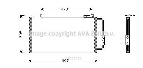 фото Радиатор охлаждения двигателя ava au5139