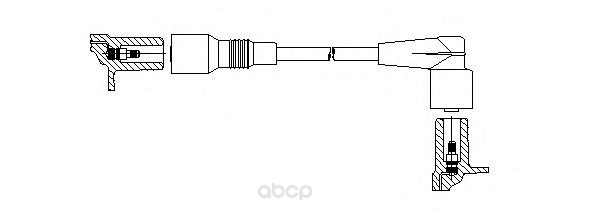 фото Провод высоковольтный opel corsa/combo 1.2-1.4i 91-00 bremi 35130