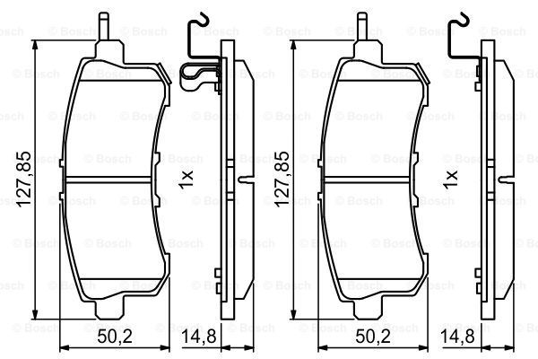 

Тормозные колодки Bosch дисковые 986494778