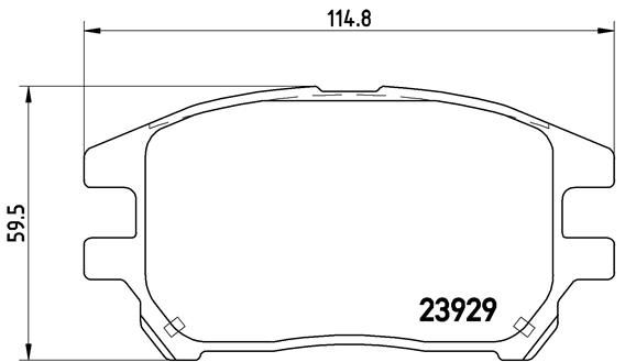 

Тормозные колодки brembo дисковые P56050