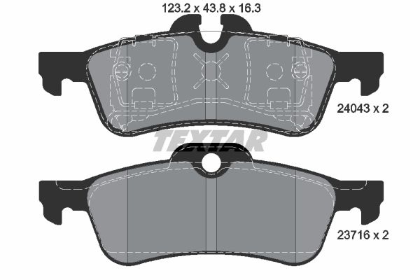 

Тормозные колодки Textar дисковые 2404301