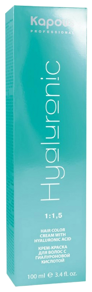 

Краска для волос Kapous Professional Hyaluronic Acid 4.18 Коричневый лакричный 100 мл