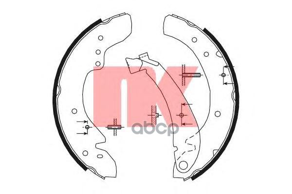 

Тормозные колодки Nk 2799573