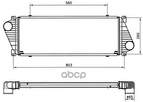 

Радиатор Интеркулера NRF 30830