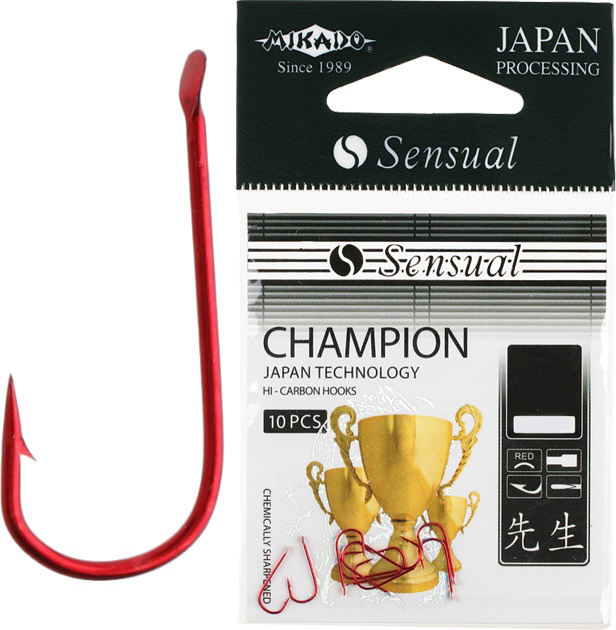 Рыболовные крючки Mikado Sensual Champion №10, 10 шт.