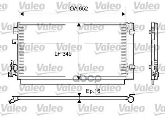 Радиатор кондиционера Valeo 814094