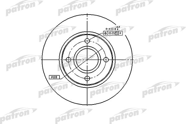 фото Тормозной диск patron pbd2622