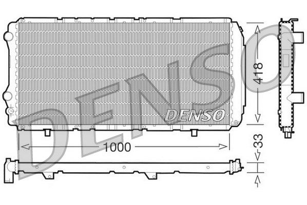 

Радиатор охлаждения двигателя DENSO DRM09075