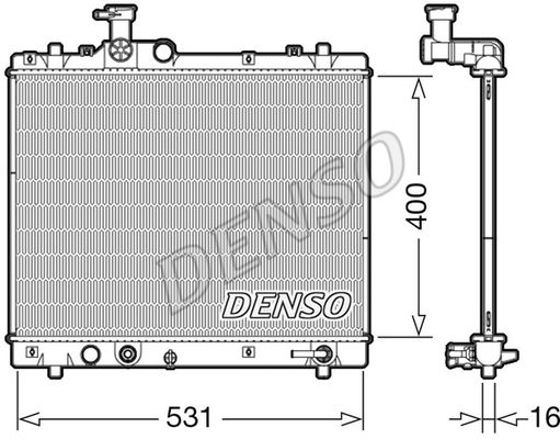 

Радиатор охлаждения двигателя DENSO DRM47035