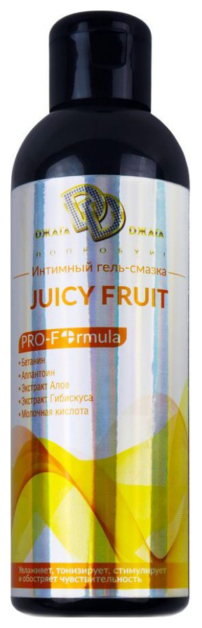 фото Гель-смазка джага-джага juicy fruit на водной основе с ароматом фруктов 200 мл