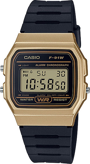 фото Наручные часы электронные мужские casio collection f-91wm-9a