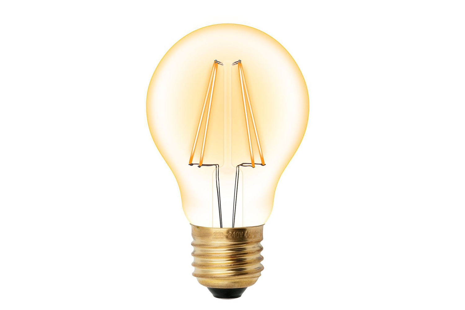 фото Лампочка uniel vintage led-a60-6w/golden/e27 glv21go ul-00002355