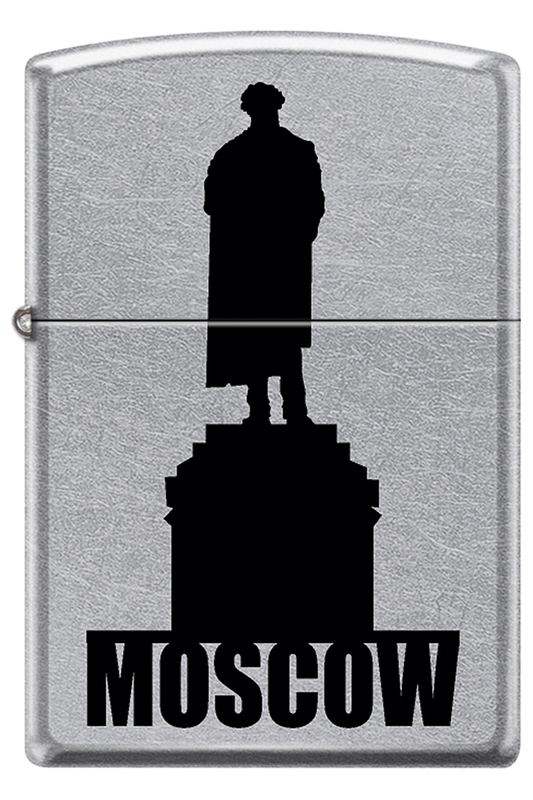 

Бензиновая зажигалка Zippo 207 Moscow Silhouette Street Chrome, 207 Moscow Silhouette