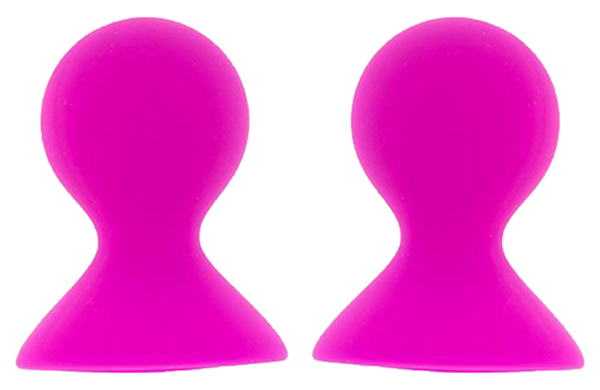 фото Ярко-розовые помпы для сосков lit-up nipple suckers large pink dream toys