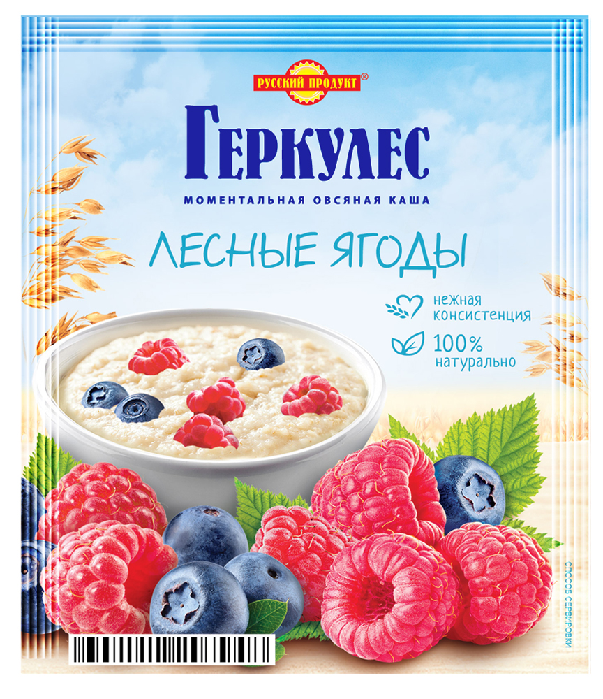 

Овсяная каша Геркулес моментальная с лесными ягодами 35 г