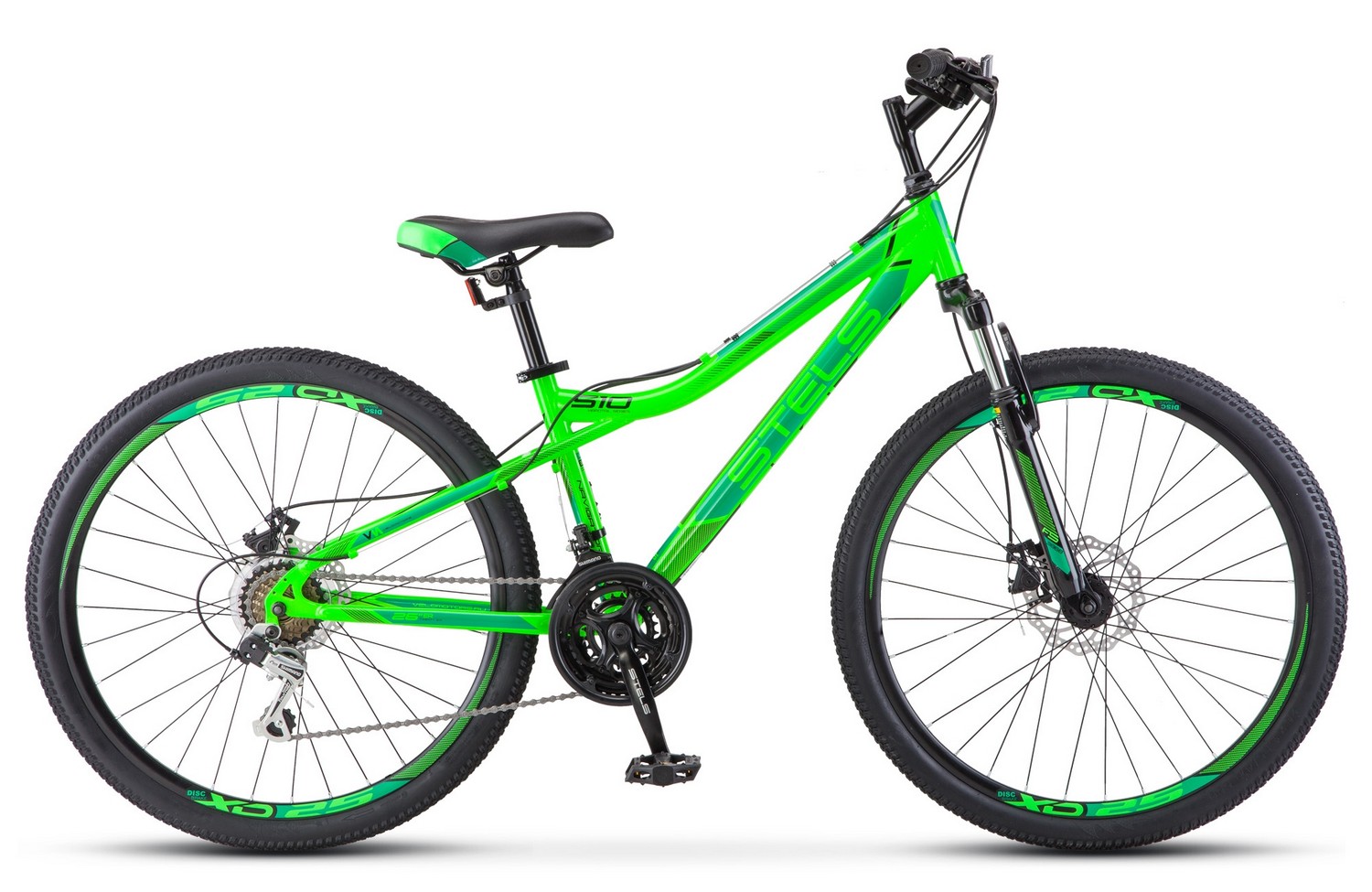 

Велосипед Stels Navigator 510 MD V010 2018 14" green, Navigator 510 MD V010