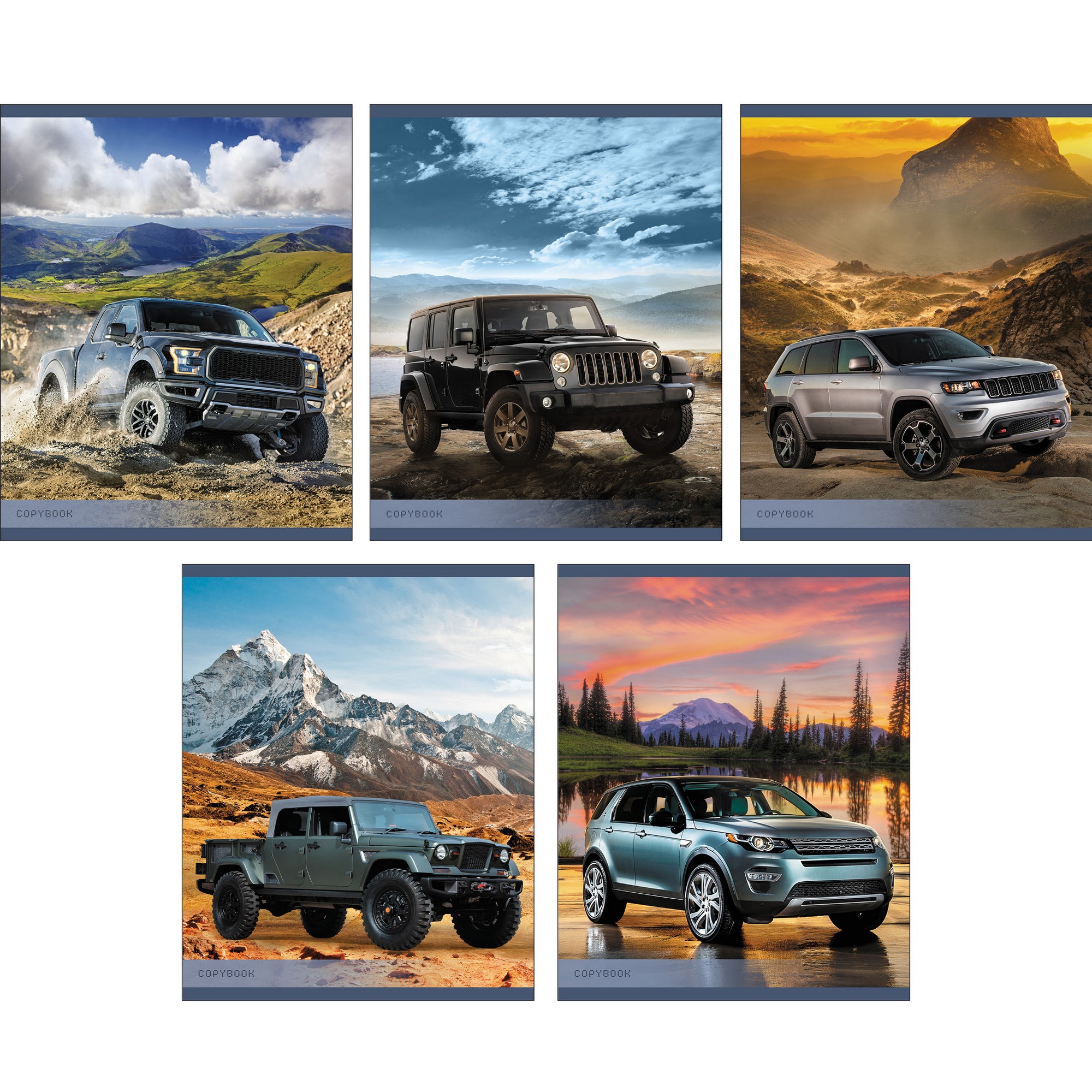 

Тетрадь Авто (А5, 48л, скрепка, клетка), ТК486135