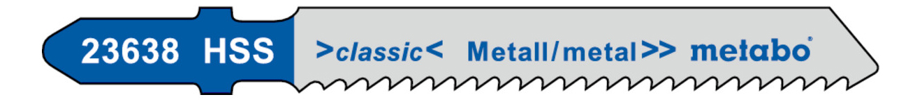 Пилка по металлу для лобзика metabo 623638000