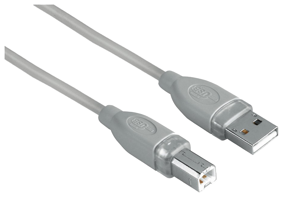 фото Кабель hama usb a-usb b, m-m 3м grey (h-45022)