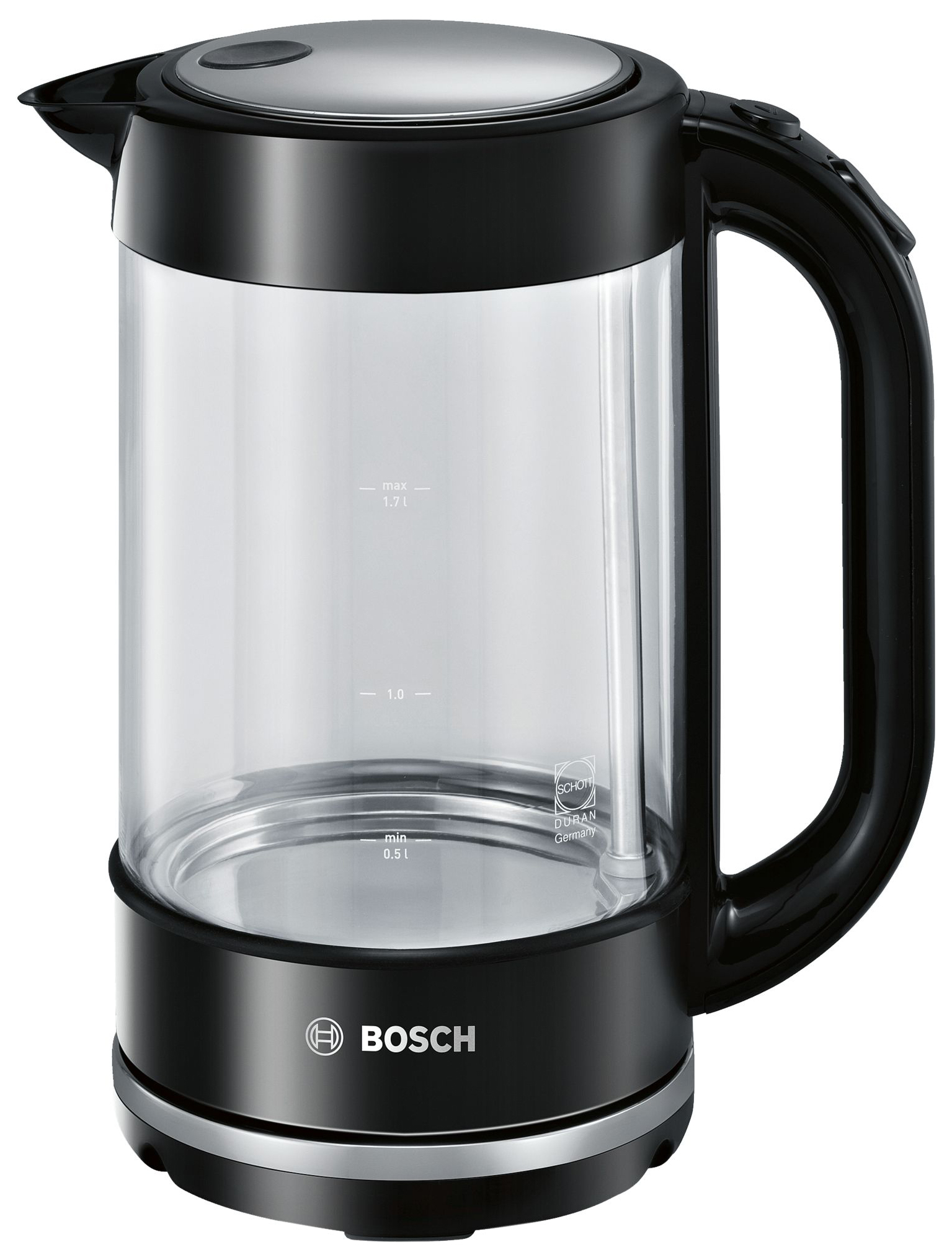 

Чайник электрический Bosch TWK70A03 1.7 л Black, Transparent, TWK70A03