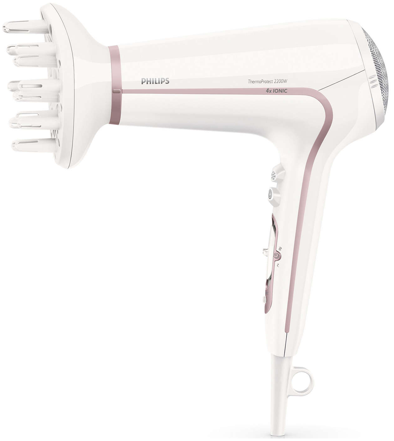 фото Фен philips dry care advanced hp8232/00 white/gold
