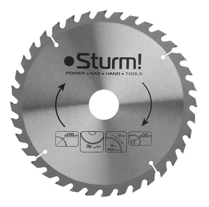 Пильный диск по дереву  Sturm! 9020-200-32-36T