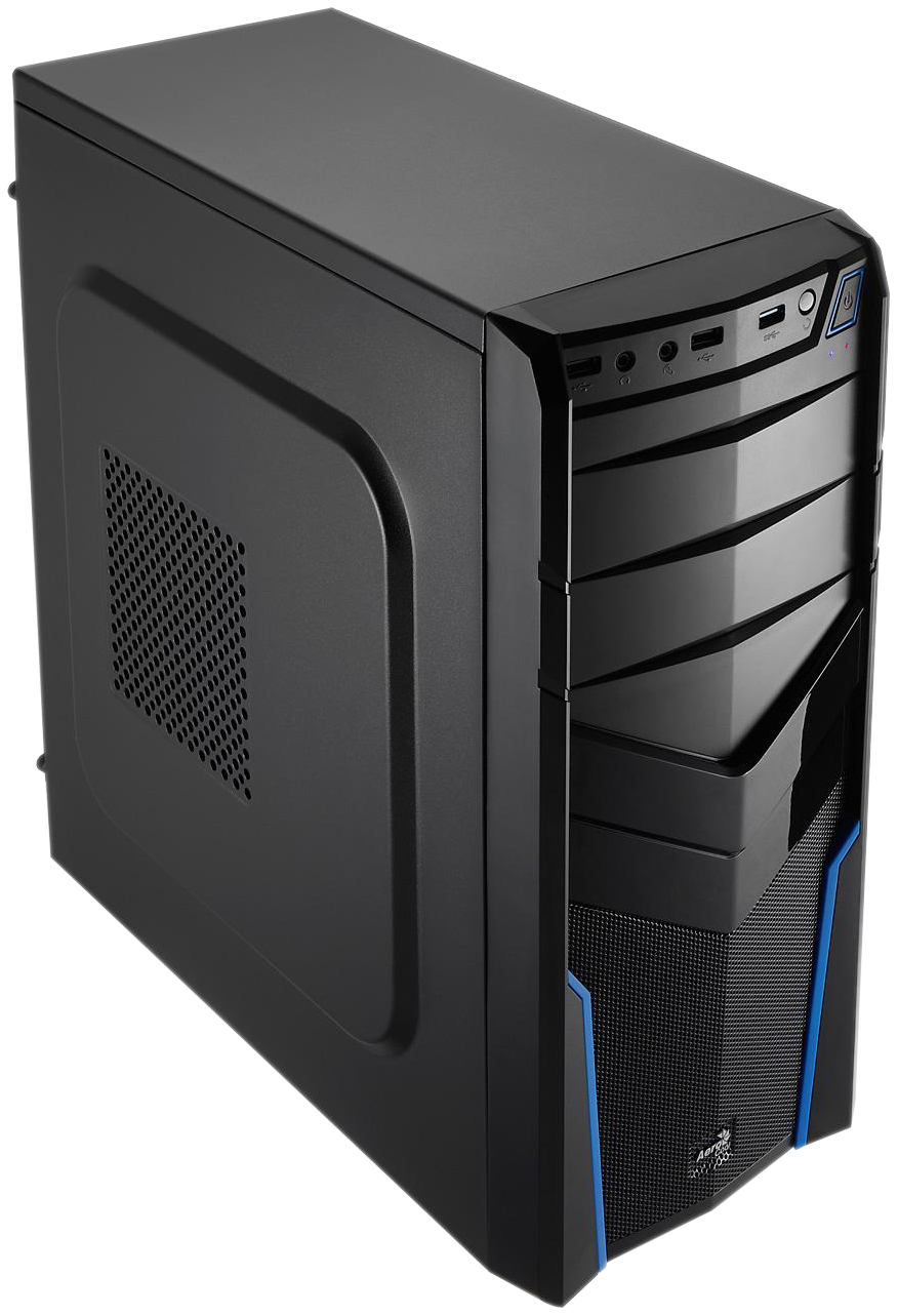 

Компьютерный корпус AeroCool V2X Blue Edition без БП black, V2X Blue Edition