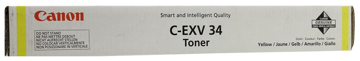 фото Тонер для лазерного принтера canon c-exv34y желтый, оригинал