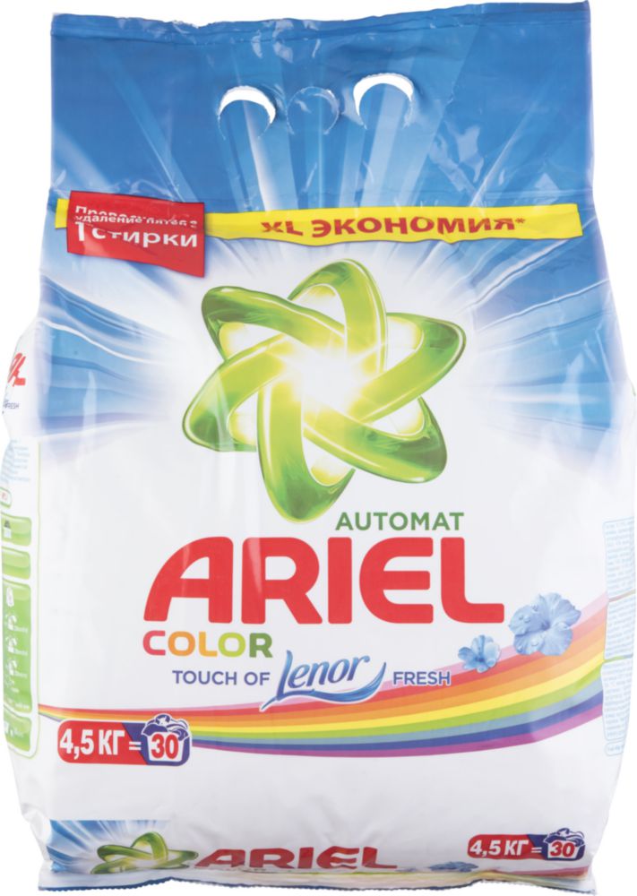 фото Порошок для стирки ariel color touch of lenor fresh 4.5 кг