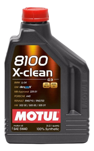 фото Моторное масло motul 8100 x-clean 5w40 2 л