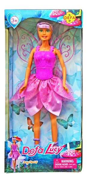 Кукла Defa Lucy Фея в сиреневом наряде кукла коллекционная керамика леди беатрис в сиреневом платье 40 см