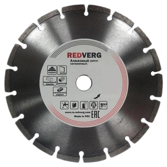 Диск отрезной алмазный RedVerg 6621275 900031 универсальный сегментный алмазный диск redverg