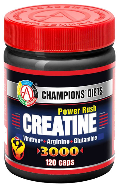 фото Креатин академия-т creatine power rush 3000, 120 капсул