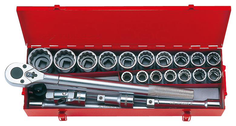

Набор торцевых головок KING TONY 3/4" 7/8"-2", 23 предмета 6023SR