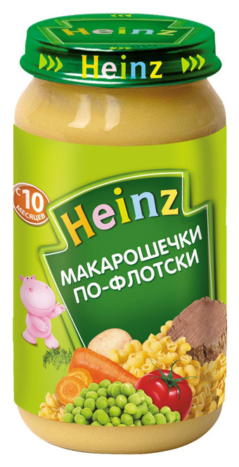 Пюре мясное Heinz Макарошечки по-флотски с 10 мес. 190 г