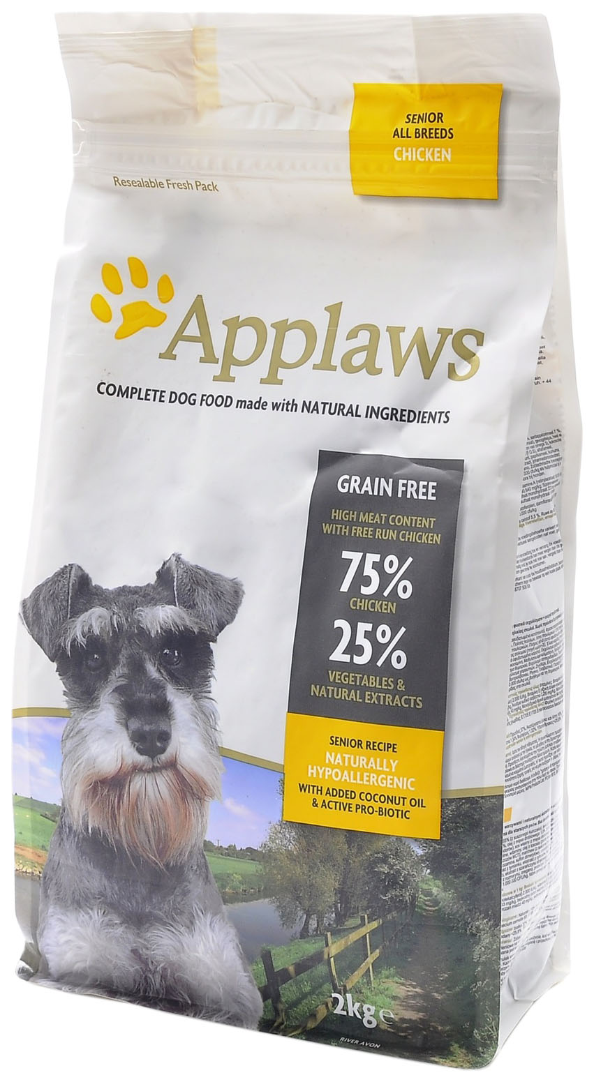 фото Сухой корм для собак applaws grain free all breeds senior, курица, овощи, 2кг