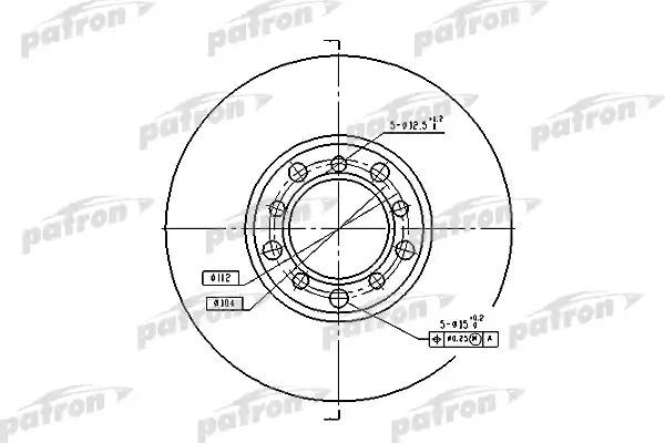 фото Тормозной диск patron pbd1573