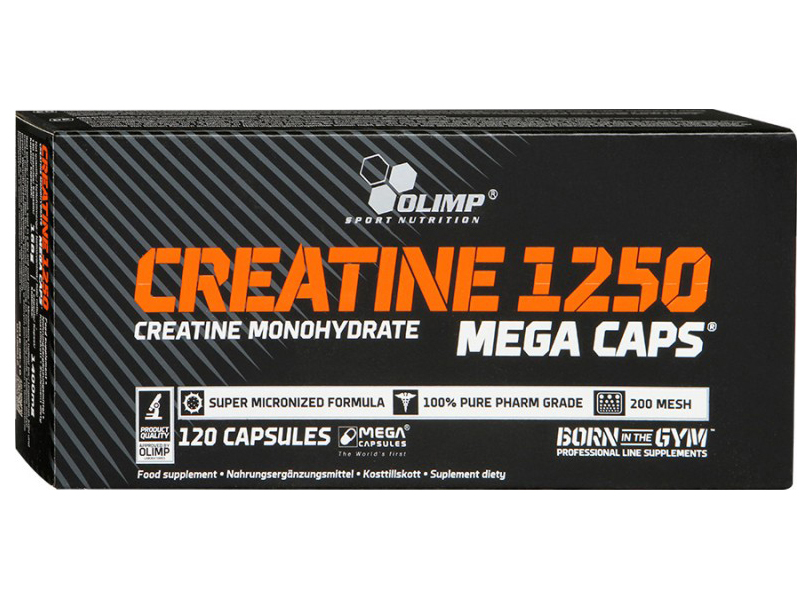 Креатин Olimp Creatine 1250 Mega Caps, 120 капсул
