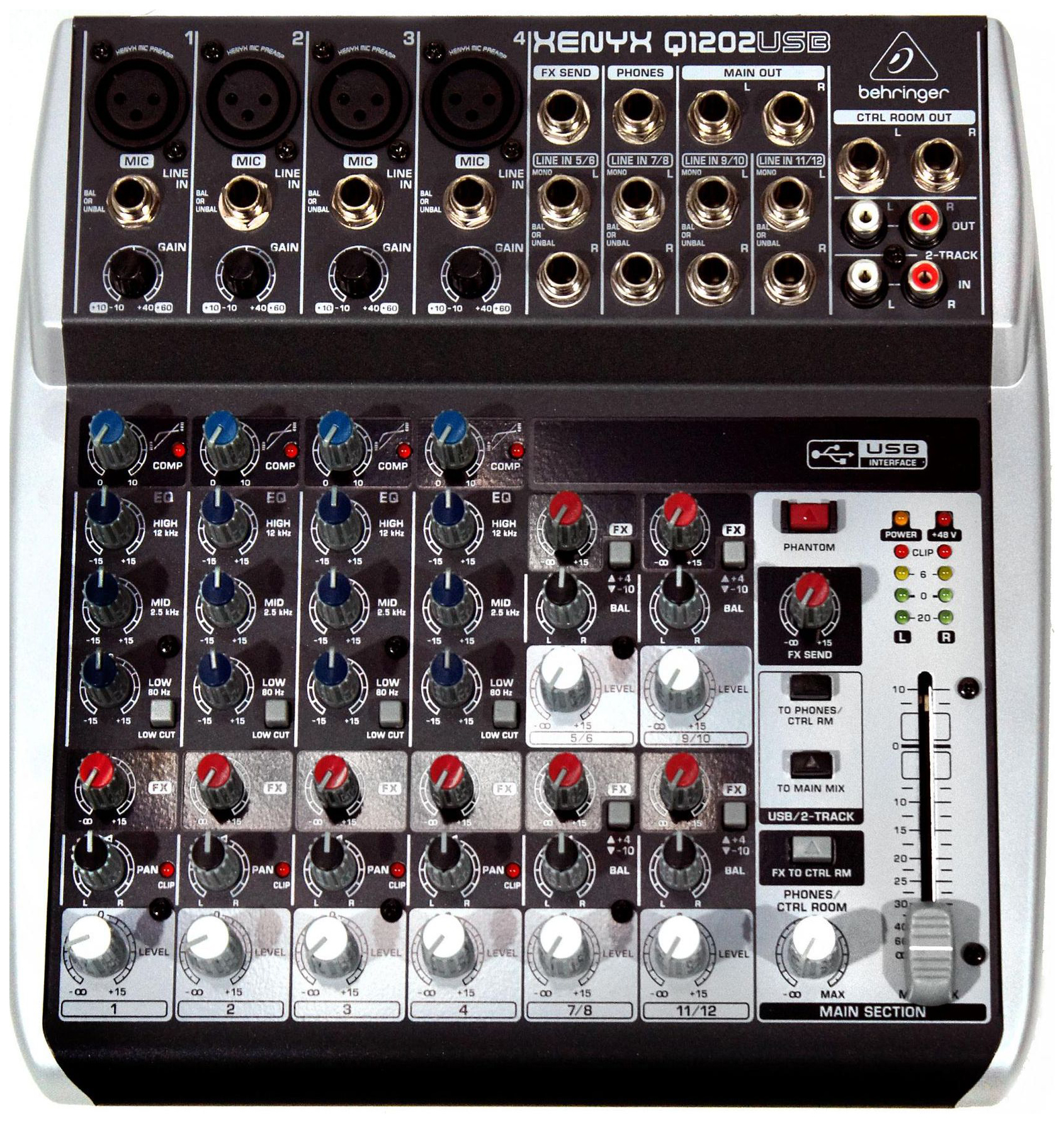 фото Микшерный пульт behringer xenyx q1202usb