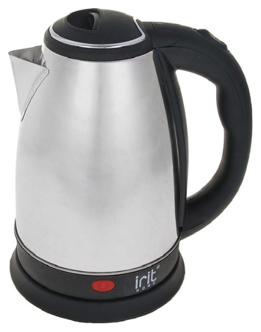 Чайник электрический Irit IR1335 1.8 л серебристый, черный чайник электрический irit ir 1334 1 8 л серебристый
