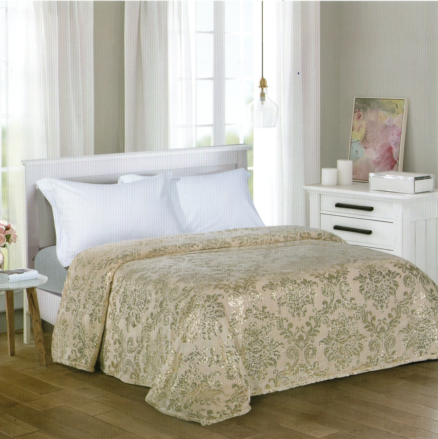 

Плед Avroratexdesign 1745120 200x180 см, Велсофт Золотой век 1209-2, размер 180х200