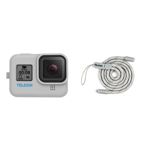 фото Telesin силиконовый чехол для gopro hero 8 grey