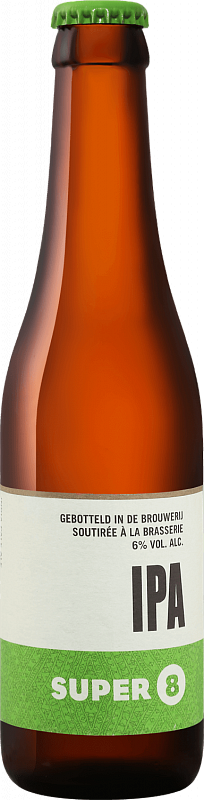 

Пиво Super 8 India Pale Ale Brasserie Haacht 0.33 л стекло
